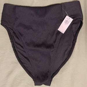 NWT Old Navy black high-waisted bikini bottoms